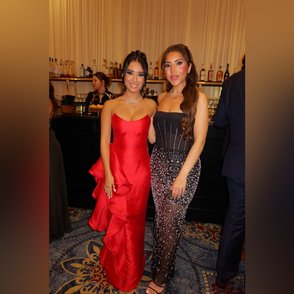 Badgley Mischka Red evening gown